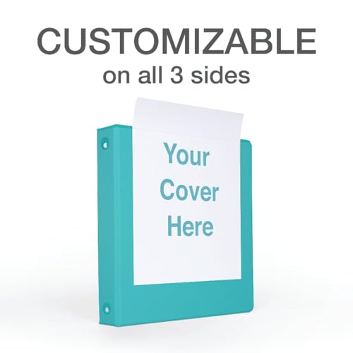Cardinal 3 Ring Binders, Binders for School and Office, Durable 1.5 Inch, Round Rings, Holds 350 Sheets, ClearVue Presentation View, Non-Stick, Assorted Bright Colors, 4 Pack (79553)