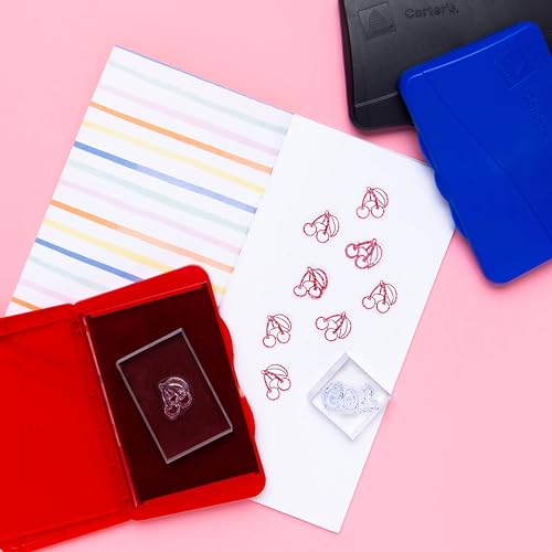 Carter's Felt Red Stamp Pad, 2.75 x 4.27 Inch Ink Pad (21071)