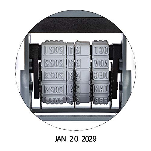 Self-Inking Date Stamp, Rectangular, 2.56" x 1.69" x 4.13"