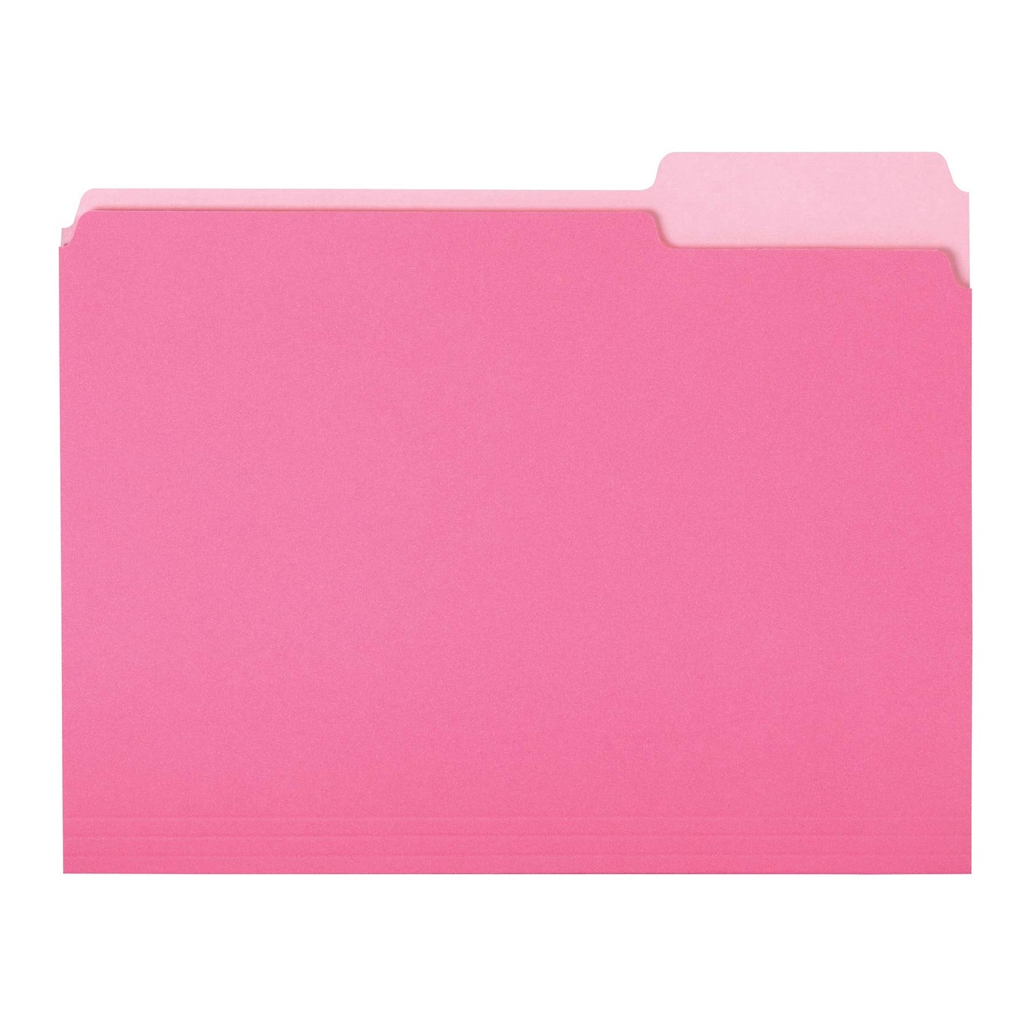 File Folders, Letter Size, 1/3 Cut Tab, Pink, 36-Pack
