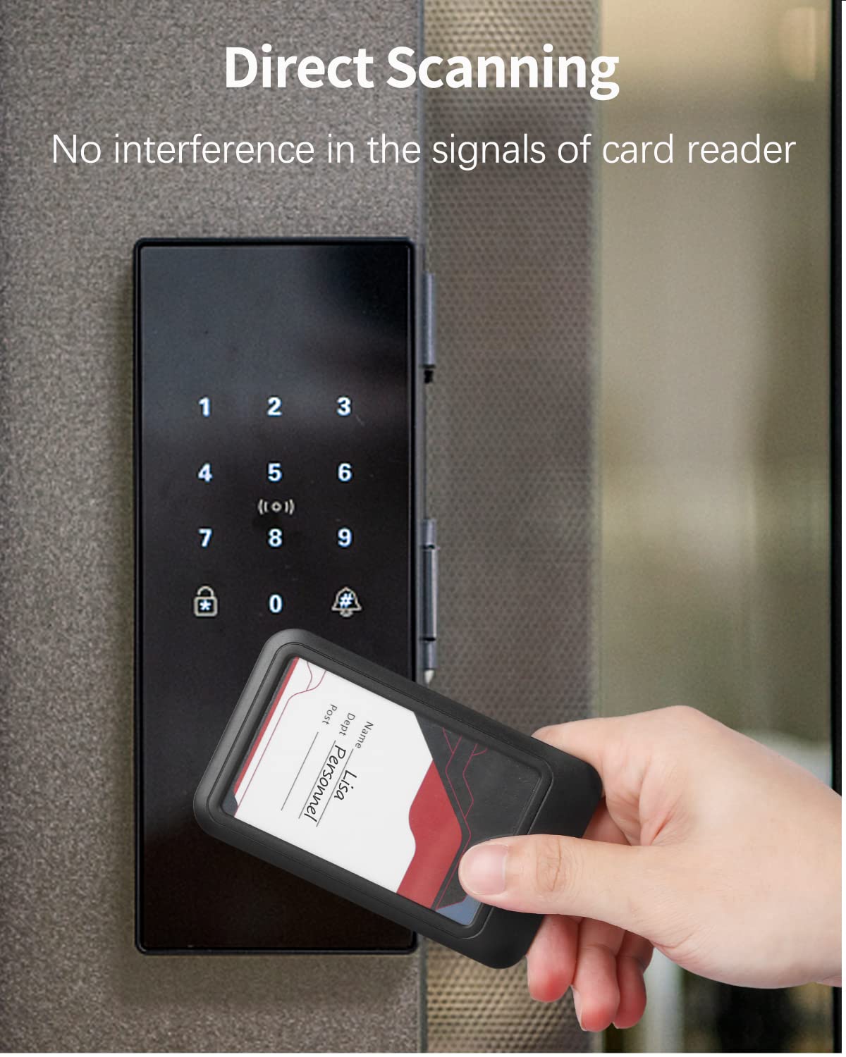 Uniclife 3 Pack Sliding ID Badge Holder Hard Black Vertical Plastic Card Case Protector Pouch with Clear Window for Office School ID Credit Cards Proximity Key Cards Driver’s Licenses and Passes