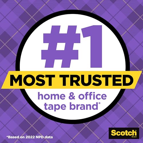 Scotch Gift-Wrap Tape, 2 Rolls, The Go-to Tape for Holiday Gift Wrapping, 3/4 x 600 Inches, Dispensered (15DM-2)