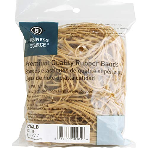 Business Source Rubber Band, Natural (1914LB)