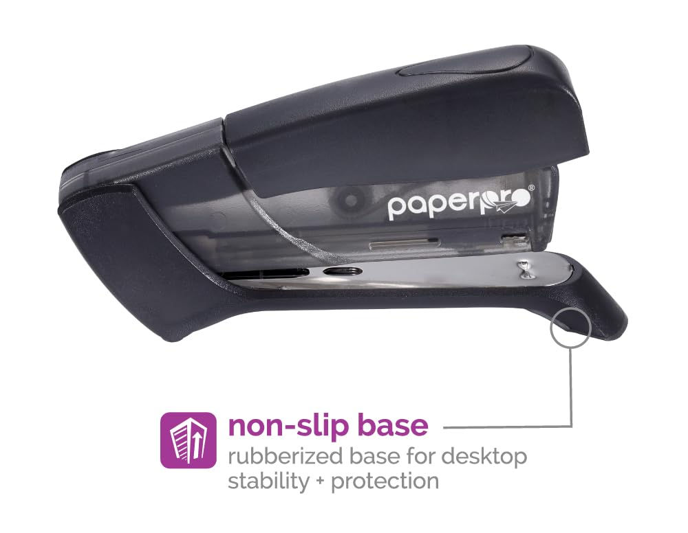 Paper Pro Compact Classic No Effort, One Finger, 80% Easier Staplers - Great for Carpal Tunnel and Arthritis, Assorted (3054)