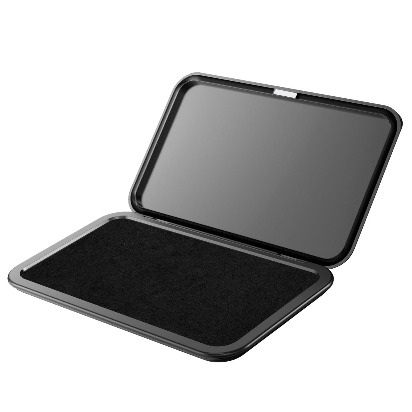 Large Stamp Pad - 3.50"x 6.25", Magnetic Lid, Premium Quality Felt Stamp Pad (Black)