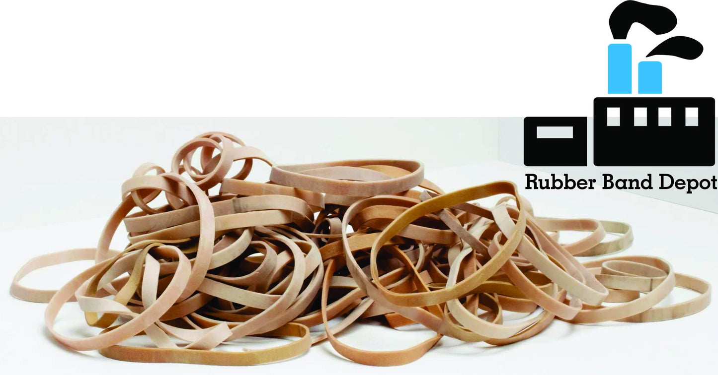 Rubber Bands, Rubber Band Depot, Size #33, Approximately 820 Rubber Bands Per Bag, Rubber Band Measurements: 3-1/2" x 1/8'' - 1 Pound