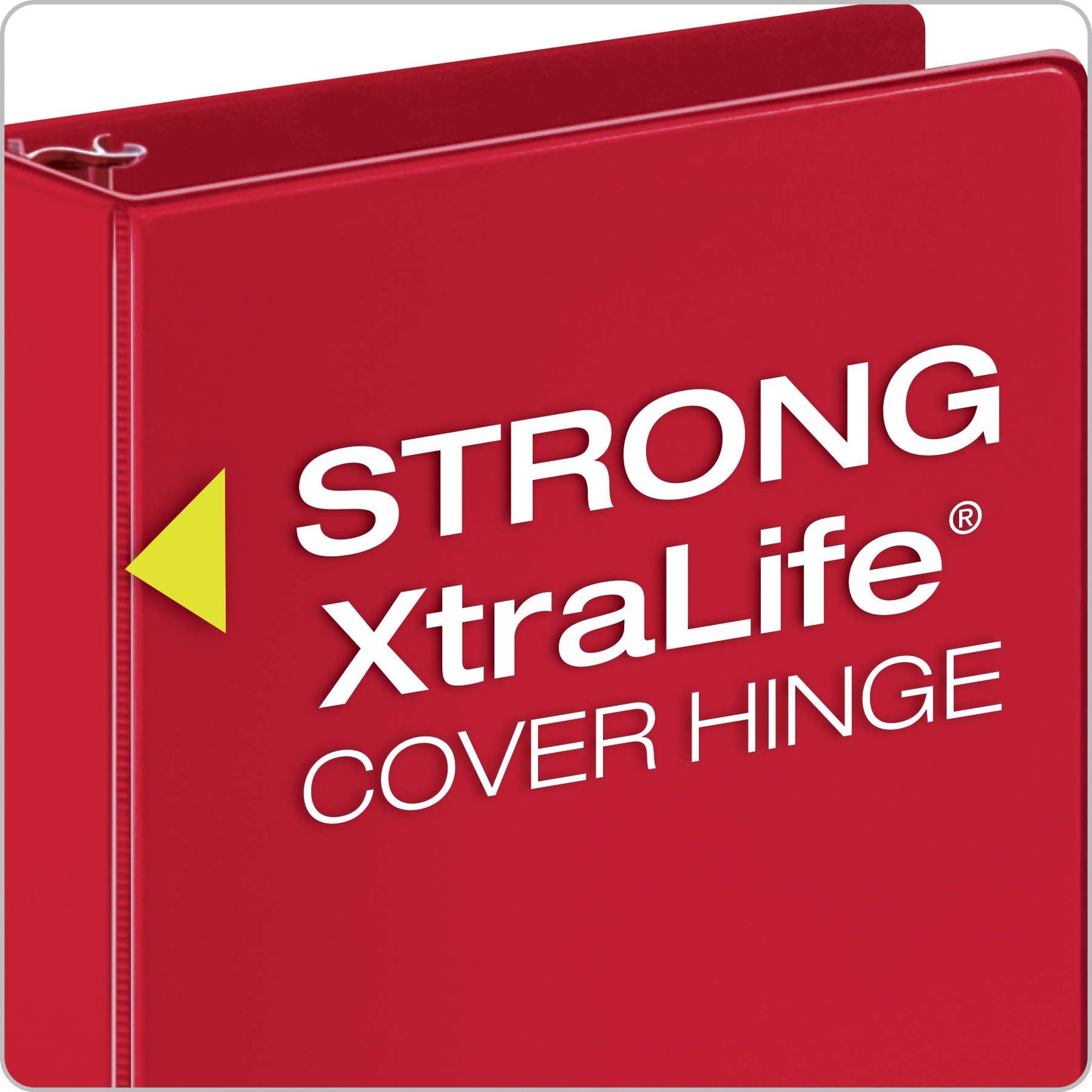 Cardinal 3 Ring Binders, Binders for School and Office, Durable 2 Inch Binder with Round Rings, Holds 475-Sheets, ClearVue Covers, Non-Stick, PVC-Free, Assorted Colors, 4 Pack (29311)