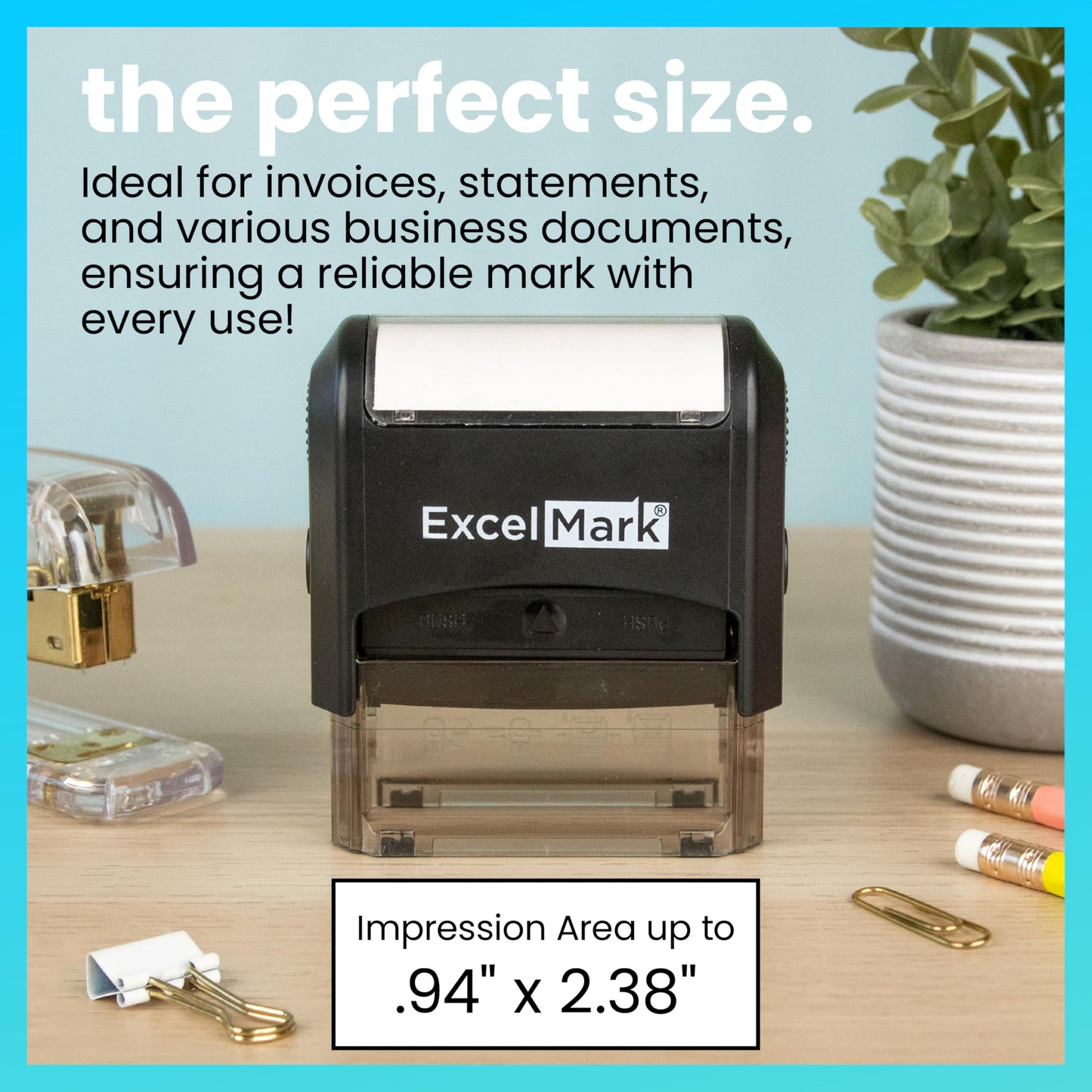 Rectangular Completed Teacher Stamp Self Inking - Black Ink (A2359)